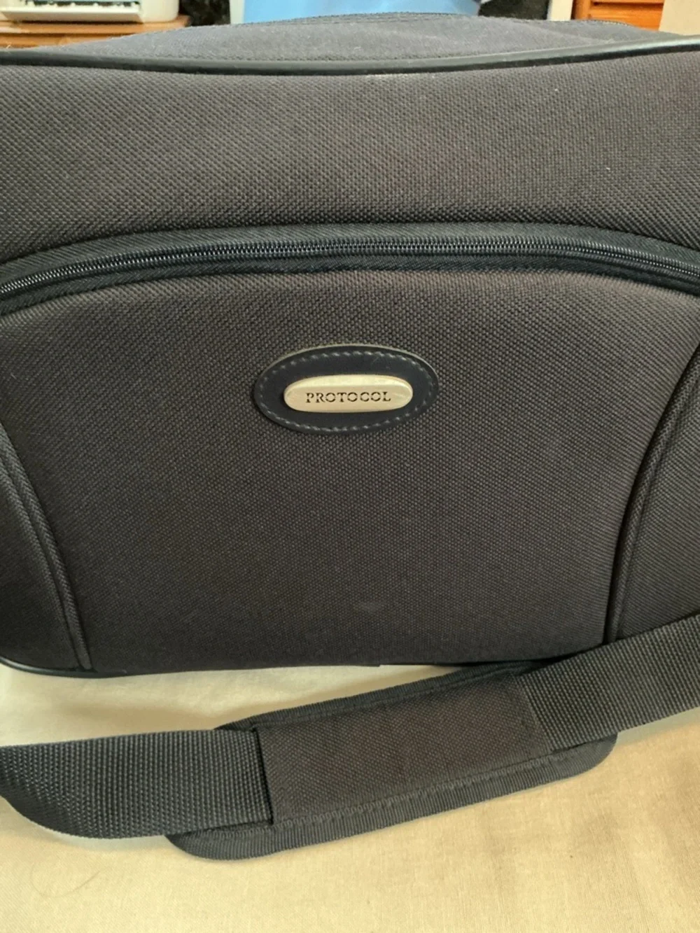 🌺Protocol Black Men's Laptop Briefcase Shoulder Bag